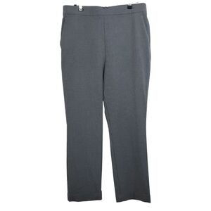 NWT Ann Taylor The Easy Ankle Pants Houndstooth Plaid High Rise Slim Size Large